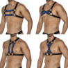 CUT4MEN Harnais 4Way Noir-Bleu
